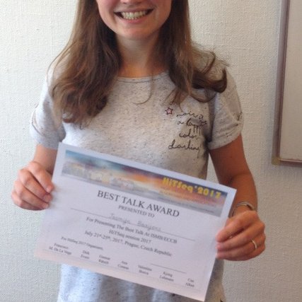 CWI PhD student Jasmijn Baaijens wins Best Talk Award at the ISMB-HitSeq conference