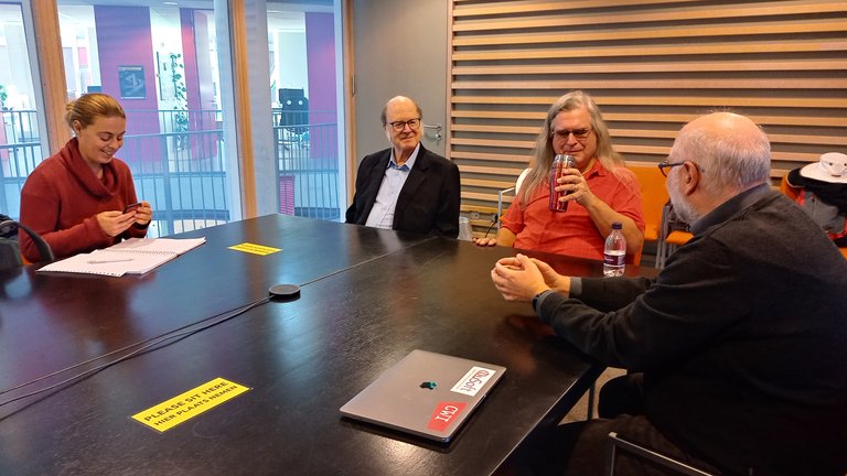 Always very happyNRC interview by  Dorine Schenk with 2023 Breakthrough Prize in Fundamental Physics Prize winners Charles Bennett and Gilles Brassard. (Picture: A. Kik.)