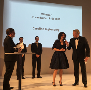Caroline Jagtenberg awarded with prestigious Jo van Nunen award