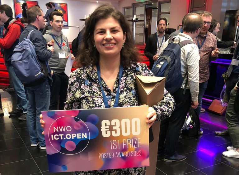 Savvina Daniil wins poster prize award at ICT Open