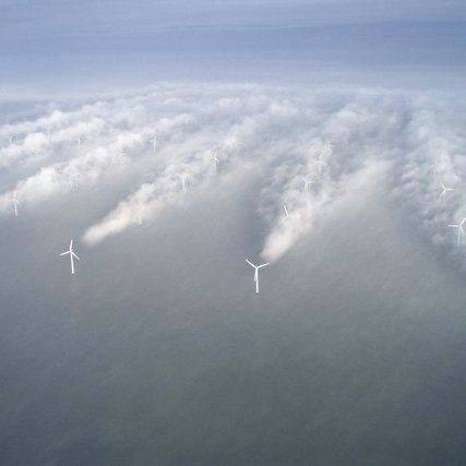 Photo by Christian Steiness / Vattenfall (Horns Rev Offshore Wind Farm, Denmark) Original Image Link: http://i.imgur.com/qruVcnu.jpg