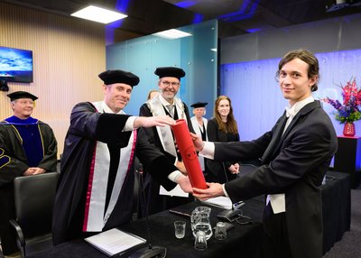 PhD defence of Arkadiy Dushatskiy (CWI) at TUD.