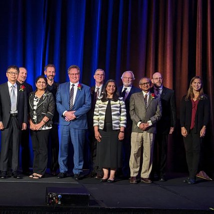 Marten van Dijk at the 2023 Edward J. McCluskey Technical Achievement Award ceremony on 19 September 2023.