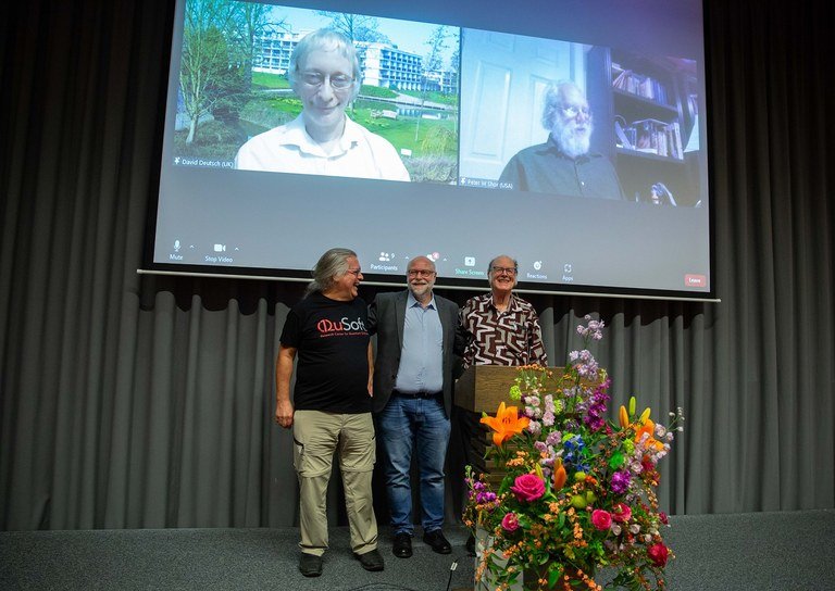 The four winners of the 2023 Breakthrough Prize in Fundamental Physics