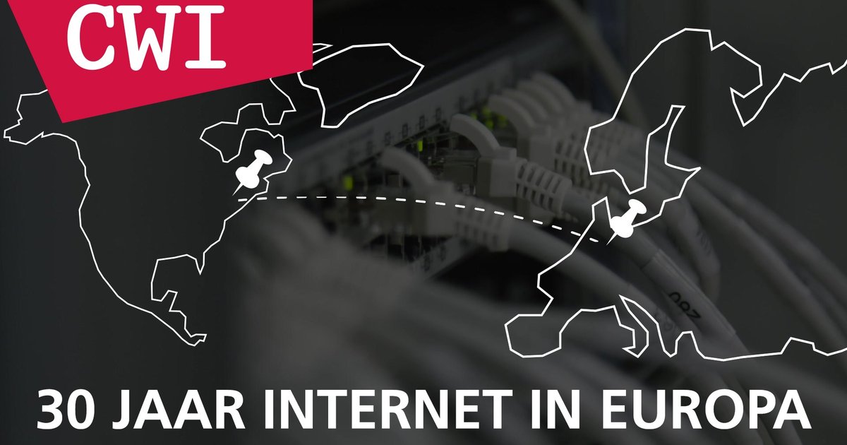 Centrum Wiskunde & Informatica viert 30 jaar open internet in Europa