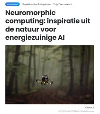 Picture of a drone from Technisch Weekblad, 1 May, with contribution of Sander Bohté