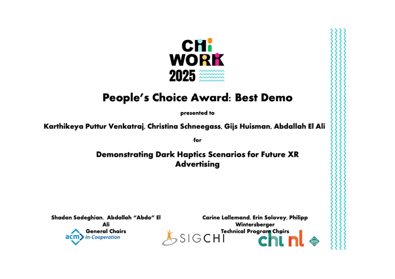 Peoples Choice Award best demo