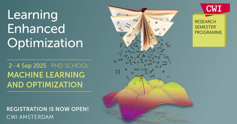 Banner PhD School Learning Enhanced Optimization