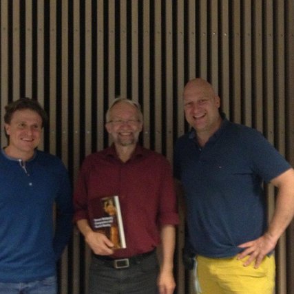 Jesper Nielsen, Ivan Damgard and Ronald Cramer in 2015. Own picture.