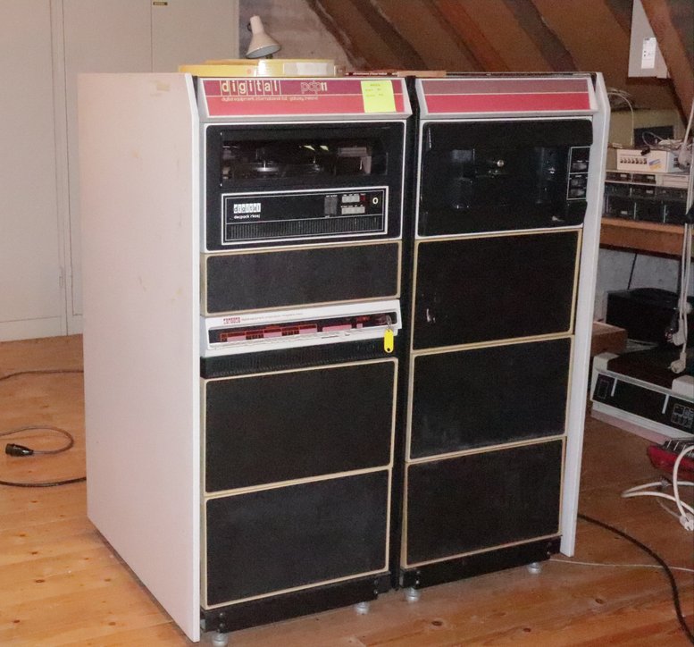 The machine shown here is a PDP-11/10, popular in the 1970s and 1980s and widely used for research and industry. This particular PDP-11/10 belonged to Geert Rolf. Picture: Geert Rolf.