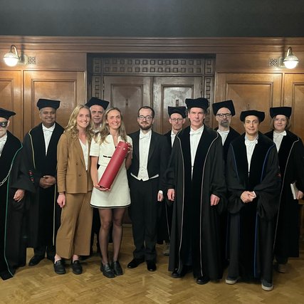 CWI PhD defence of Sophie Klumper (N&O), 23 October 2025, at the UvA. Own picture.