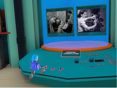 An illustration of the collaboration with Sound and Vision: the application Space Archivist
