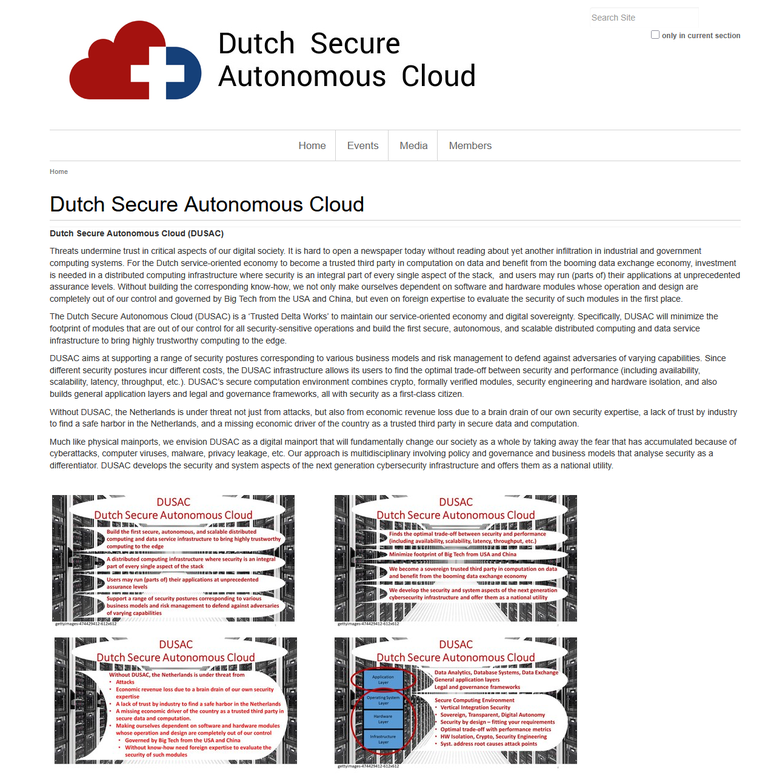 dusac.nl homepage
