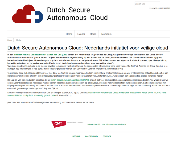 dusac.nl media page