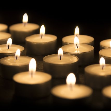 Burning candles