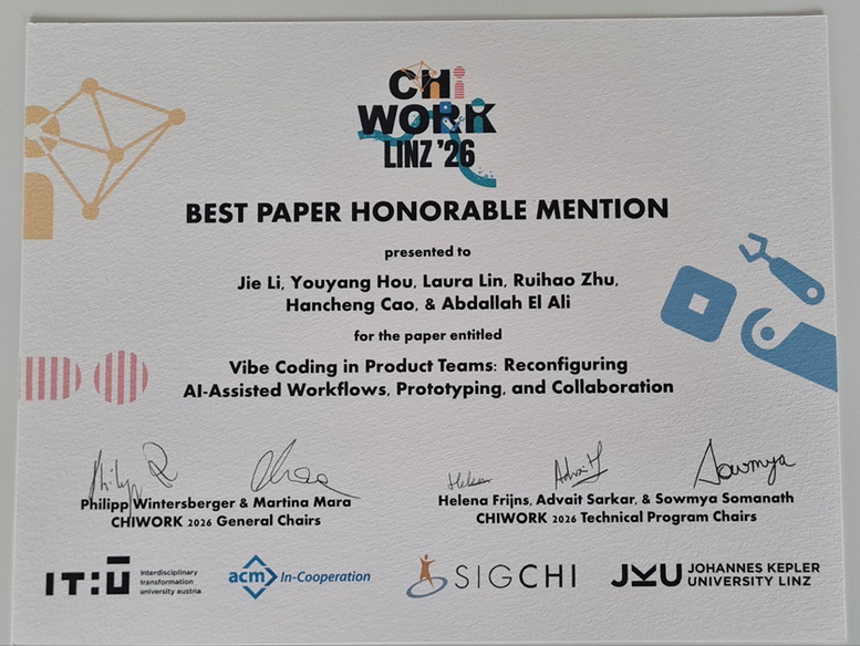 Presentation of the paper at CHIWORK 2026
